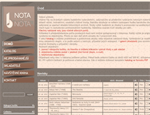 Tablet Screenshot of notanota.com